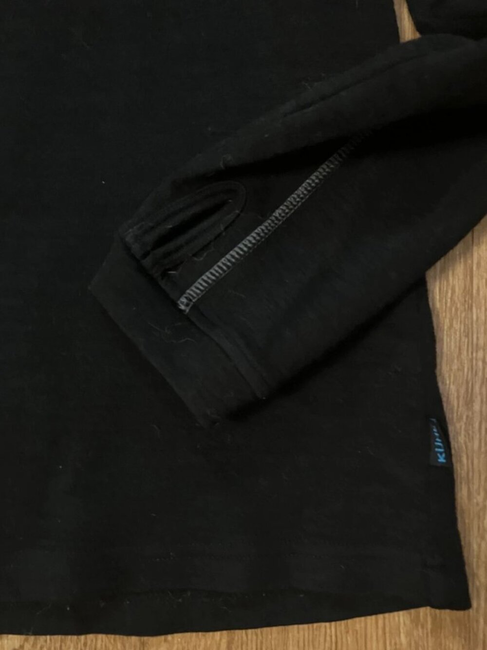 KUHL Team Merino 1/4 Zip Sweater Mens Large Black 100% Merino Wool Baselayer - Picture 3 of 9